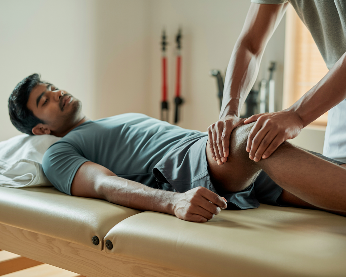 a person doing meditation